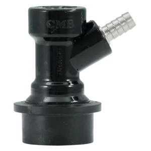 CONECTOR BALL LOCK SALIDA DE LIQUIDO CON ESPIGA (NEGRO)