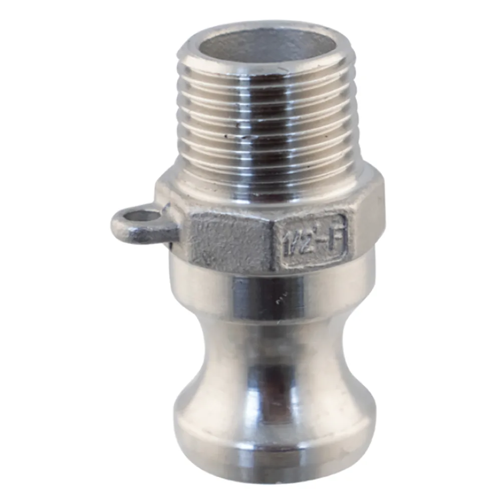 CONECTOR CAMLOCK MACHO CON ROSCA DE 1/2" MACHO (TIPO F)