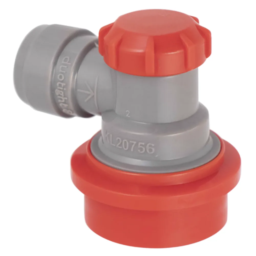CONECTOR BALL LOCK ENTRADA DE GAS CON SALIDA DUOTIGHT 8 MM (5/16)