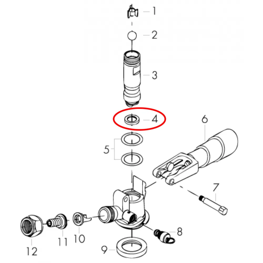 EMPAQUE DEL VÁSTAGO PARA ACOPLADOR "D" MICROMATIC - Image 2