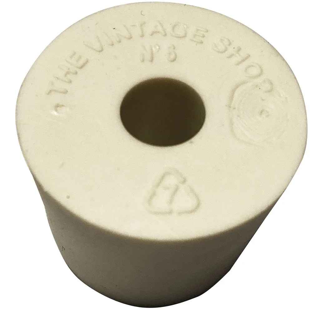 TAPON No. 6 CON PERFORACION PARA AIRLOCK