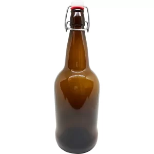 BOTELLA EZ CAP 1 LITRO AMBAR SWING TOP