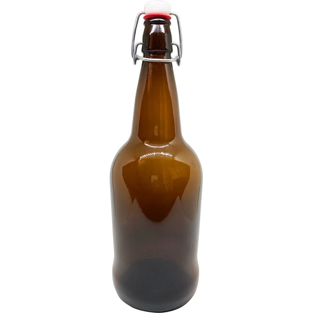 BOTELLA EZ CAP 1 LITRO AMBAR SWING TOP