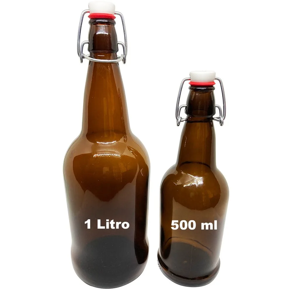 BOTELLA EZ CAP 1 LITRO AMBAR SWING TOP - Image 2