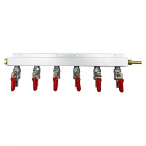 DISTRIBUIDOR / MANIFOLD CO2 6 VIAS