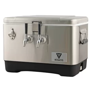 JOCKEY BOX DE ACERO INOXIDABLE KOMOS® (2 GRIFOS) - ENTRADA TRASERA