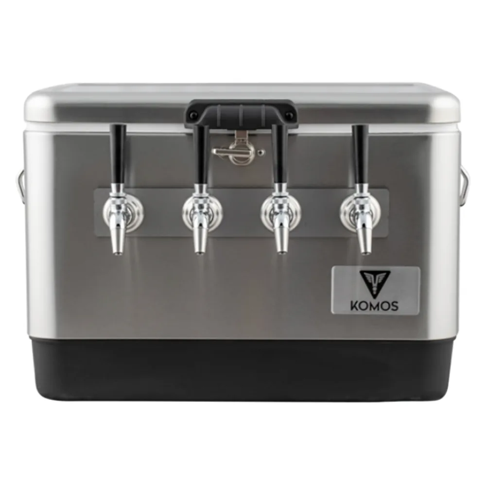 JOCKEY BOX DE ACERO INOXIDABLE KOMOS® (4 GRIFOS) - ENTRADA TRASERA