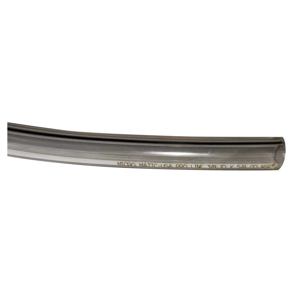 MANGUERA MICROMATIC PARA CERVEZA 3/8" ID TRANSPARENTE