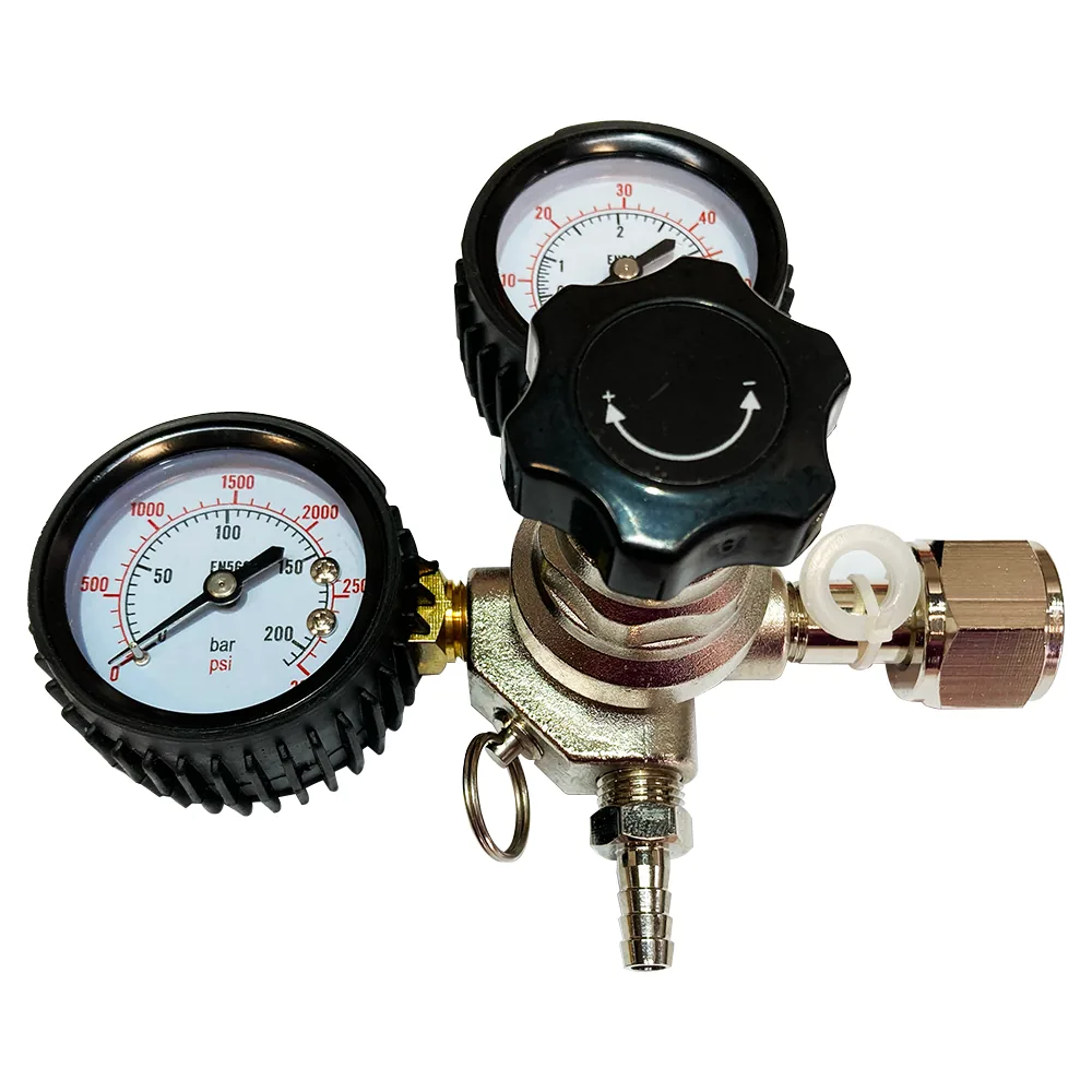 REGULADOR PRIMARIO 0-60 PSI CON DOS MANOMETROS Y UNA SALIDA - Image 2