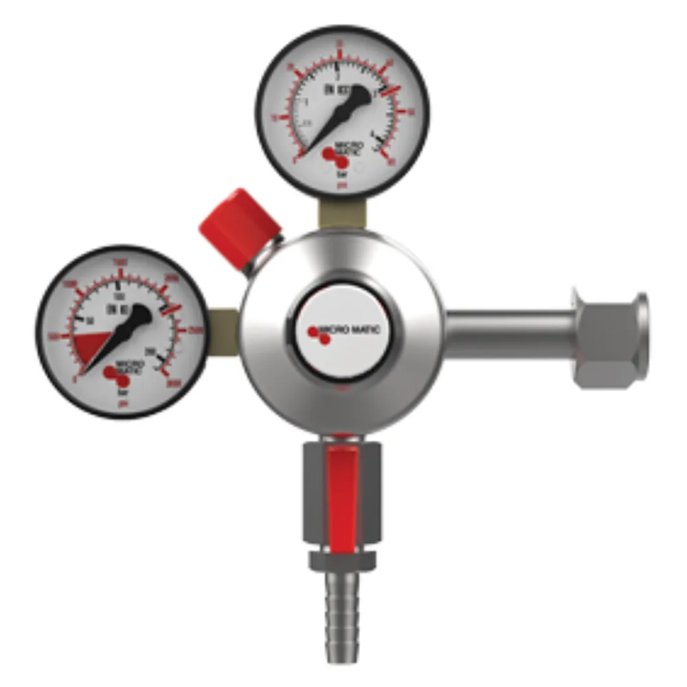 REGULADOR PREMIUM PRIMARIO CO2 CON UNA SALIDA MICROMATIC 0-60 PSI