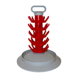 TORRE DE SECADO DE BOTELLAS CON AGARRADERA (45 BOTELLAS)