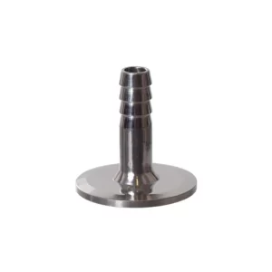 CONECTOR TRI-CLAMP 1.5" CON ESPIGA DE 1/2" DE ACERO INOXIDABLE
