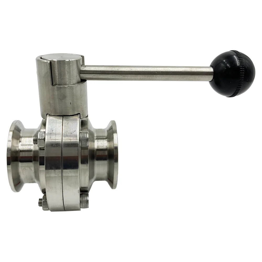 VALVULA DE MARIPOSA TRI-CLAMP 1.5" DE ACERO INOXIDABLE - Image 3