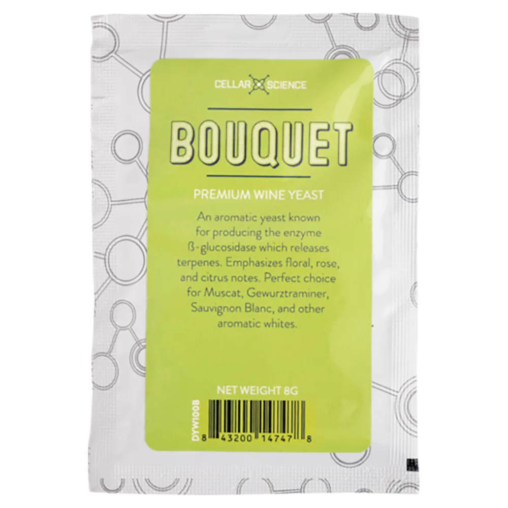 LEVADURA CellarScience® BOUQUET Dry Wine Yeast 8 g