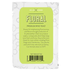 LEVADURA CellarScience® FLORAL Dry Wine Yeast 8 g